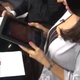Illustration for article titled Local News Team Tricks Anchor Into Licking iPad
